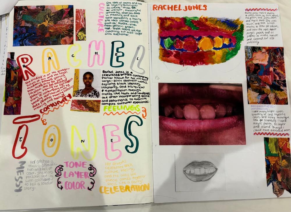 Rachel Jones artist study page